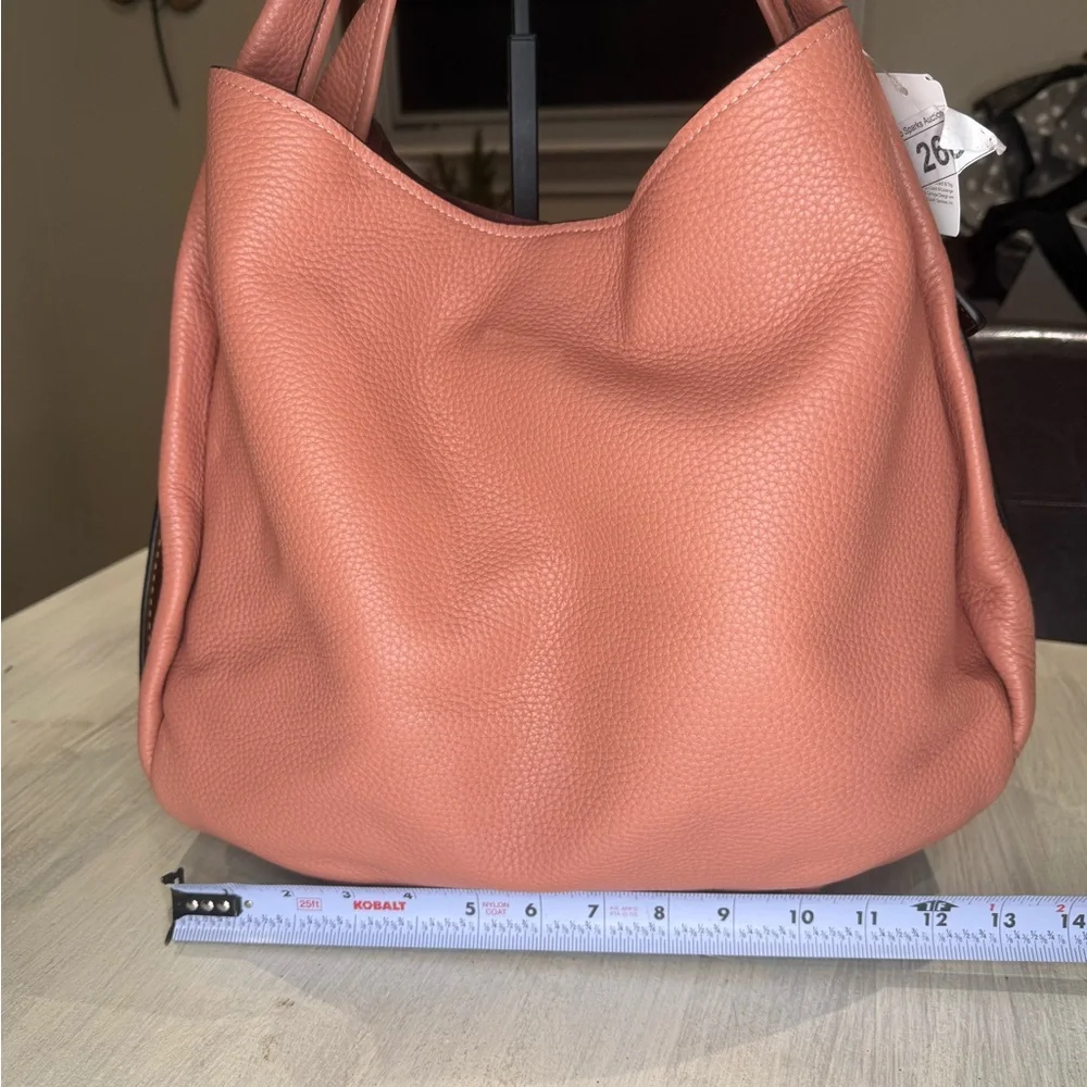 Coach 1941 Bandit Tea Rose Leather XL Hobo Bag-E1780-86760